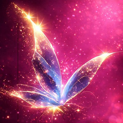 Hologramme papillon pour vous détendre avant l’obscurité (plus disponible)